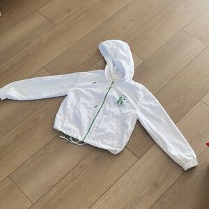 Ultra Flirt White Jacket with Green Accents